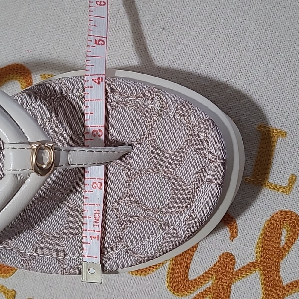 COACH Womens Franki Leathers Platform Flip Flops. - Picture 14 of 16